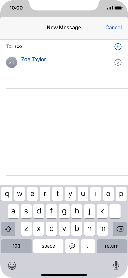 Press the required contact.