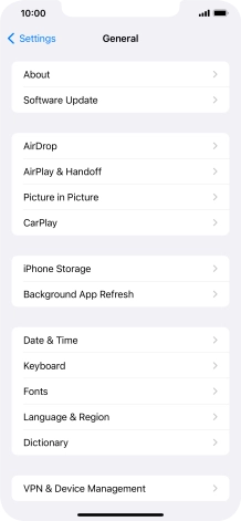 Press Software Update. If a new software version is available, it's displayed. Follow the instructions on the screen to update the phone software.