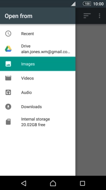 Press the required category and go to the required folder.