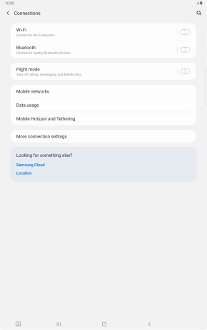 Press Mobile networks.