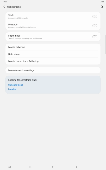 Press Mobile networks.