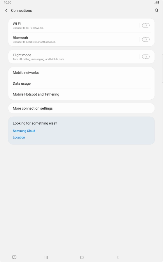 Press Mobile networks.