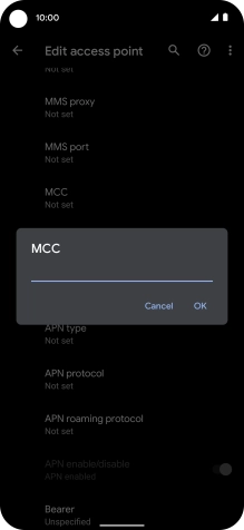 Key in 505 and press OK.