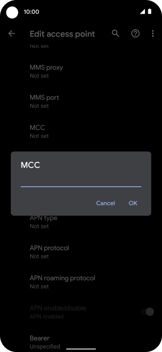 Key in 505 and press OK.