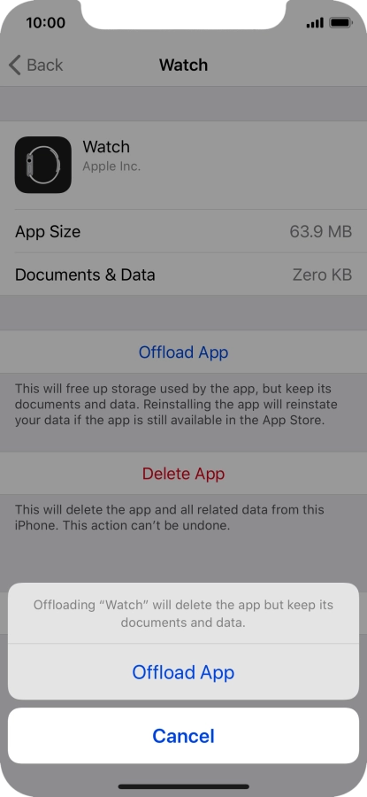 Press Offload App.