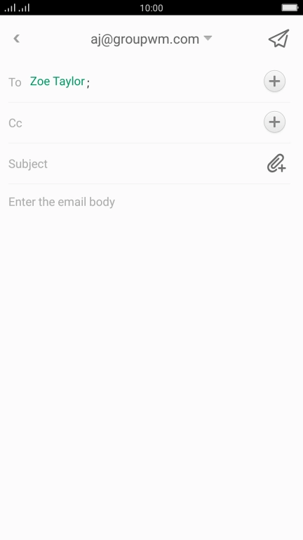 Press the field next to 