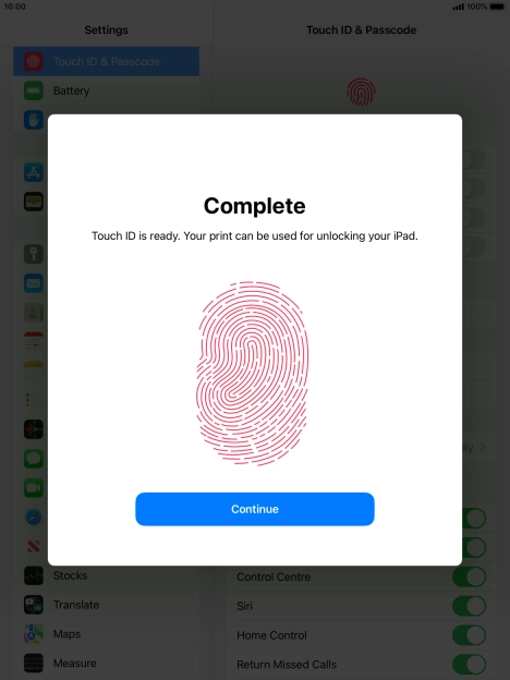 Press the Home key to return to the home screen.