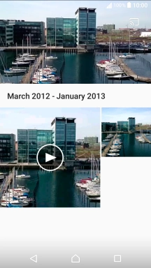 Press the required picture or video clip.