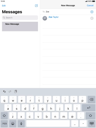 Press the required contact.