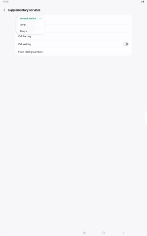 Press Always to turn on caller identification.