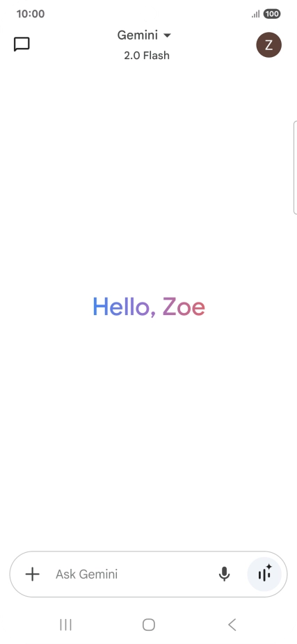 Press the profile icon.