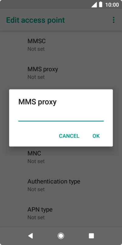 Key in 10.202.002.060 and press OK.