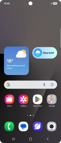 When the battery charging icon is displayed, the battery is charging.