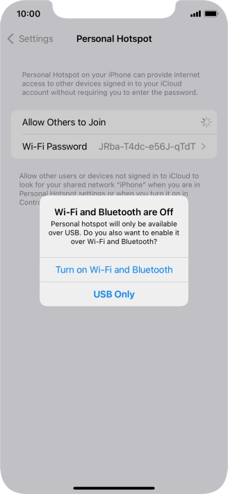 If Wi-Fi is turned off, press Turn on Wi-Fi and Bluetooth.