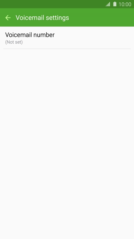 Press Voicemail number.