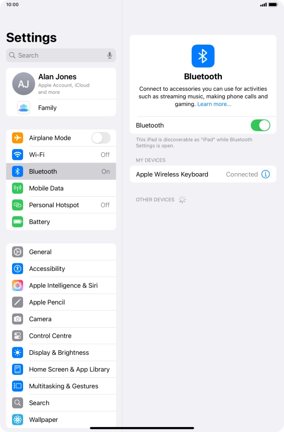 Slide your finger upwards starting from the bottom of the screen to return to the home screen.