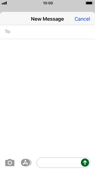 Press To: and key in the first letters of the recipient's name.