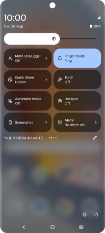 Press the sound mode icon the necessary number of times to turn the function on or off.