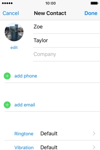 Press add phone and key in the required phone number.