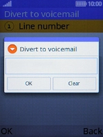 Key in +61414121121 and press the Left selection key.