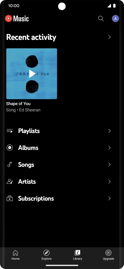 Press the required category and go to the required audio file.