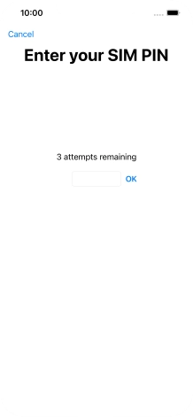 If your SIM is locked, key in your PIN and press OK.