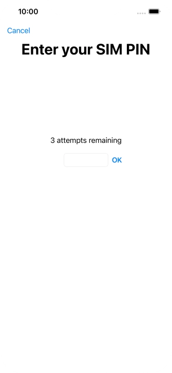 If your SIM is locked, key in your PIN and press OK.