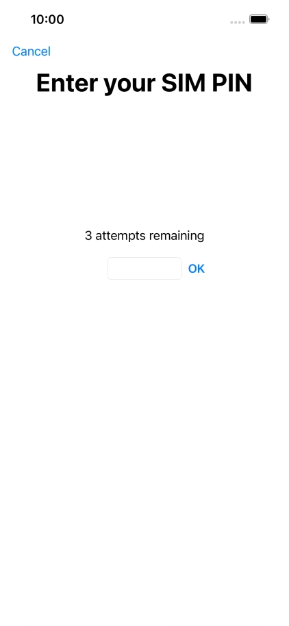 If your SIM is locked, key in your PIN and press OK.