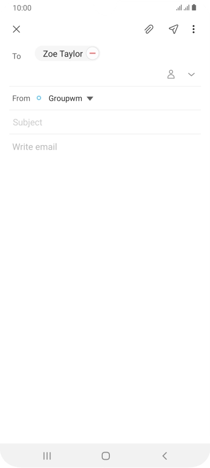 Press Subject and key in the required subject.