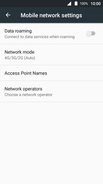Press Access Point Names.