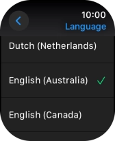 Press the required language.