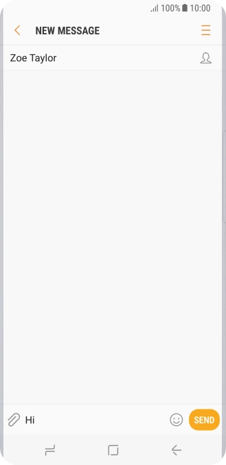 Press the attachment icon.