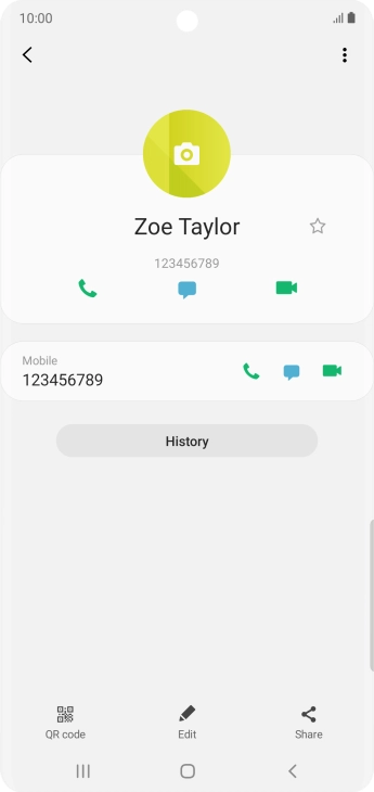 Press the Home key to return to the home screen.