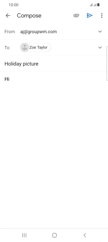 Press the attachment icon.
