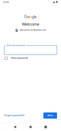 Press the field below 