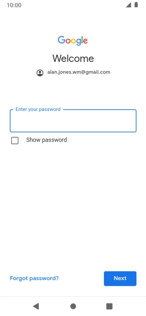 Press the field below 