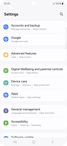 Press Accounts and backup.