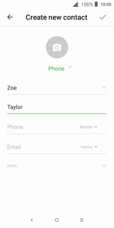 Press Phone and key in the required phone number.