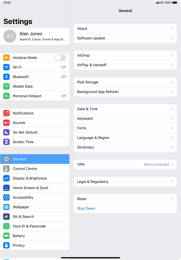 Press Face ID & Passcode.