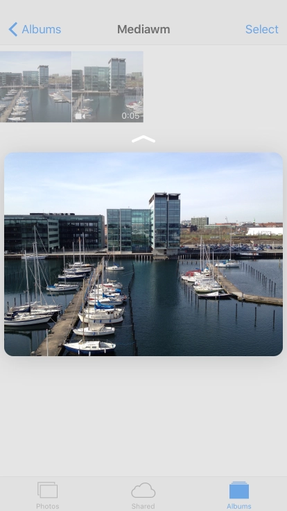 Drag the picture upwards.