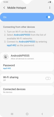 Press the Home key to return to the home screen.