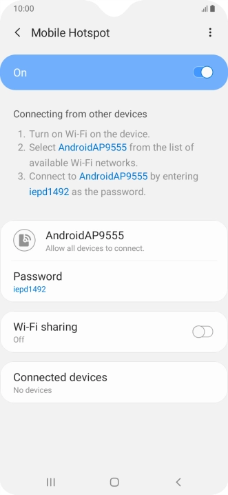 Press the Home key to return to the home screen.
