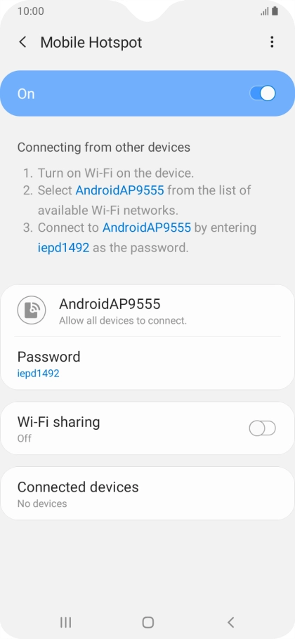 Press the Home key to return to the home screen.