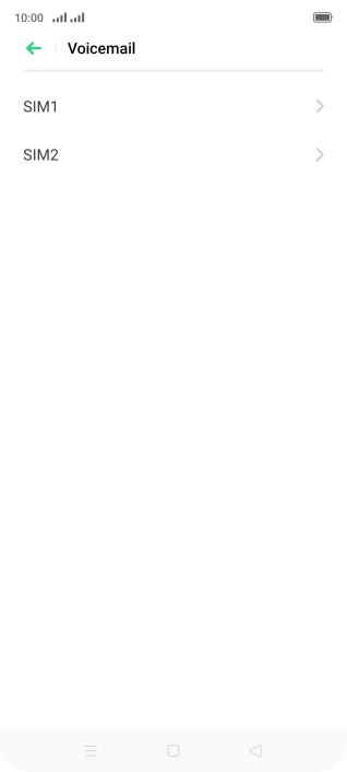 Press the name of the SIM.