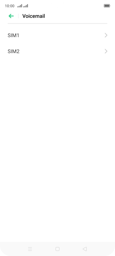 Press the name of the SIM.