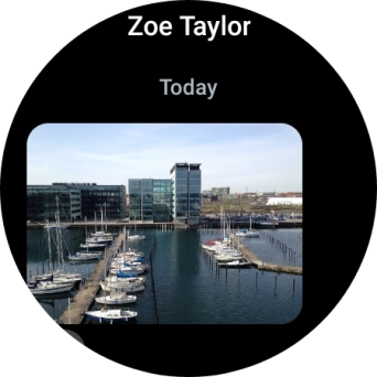 Press and hold the required message for a moment.