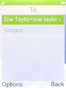 Highlight Subject and key in the required subject.