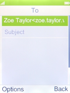 Highlight Subject and key in the required subject.