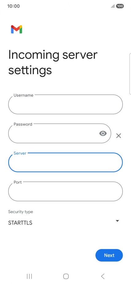 Press the field below 