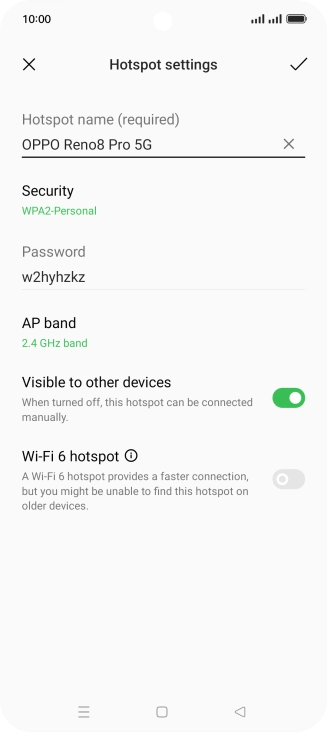 Press the field below 